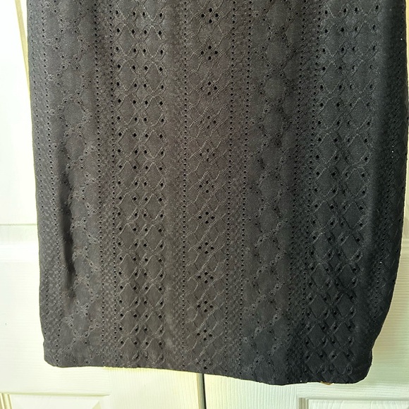 Rue21 Bodycon Dress Black Large Stretch Lined Spaghetti Strap Midi - Picture 5 of 14